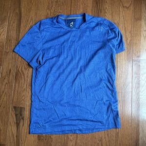 ALIVE Quick Dry Crewneck Short Sleeve Blue Activewear Shirt Men's Size Medium
